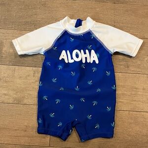 Joe Fresh Kids Rashguard in Blue with White Accents